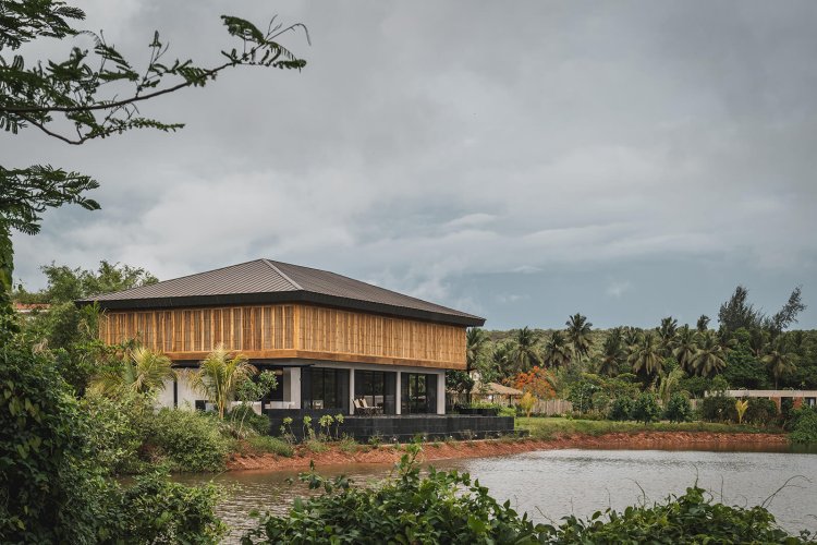 We Design Studio s Goa home is a materially layered retreat among salt pans