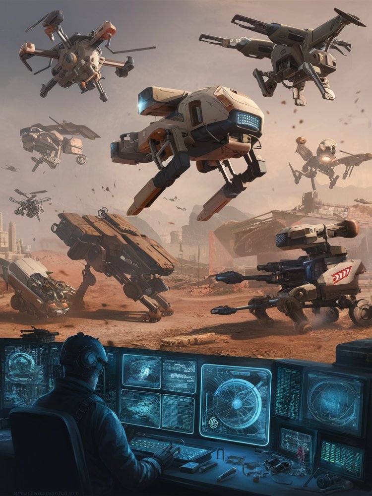 ROBOTS ON THE BATTLEFIELD